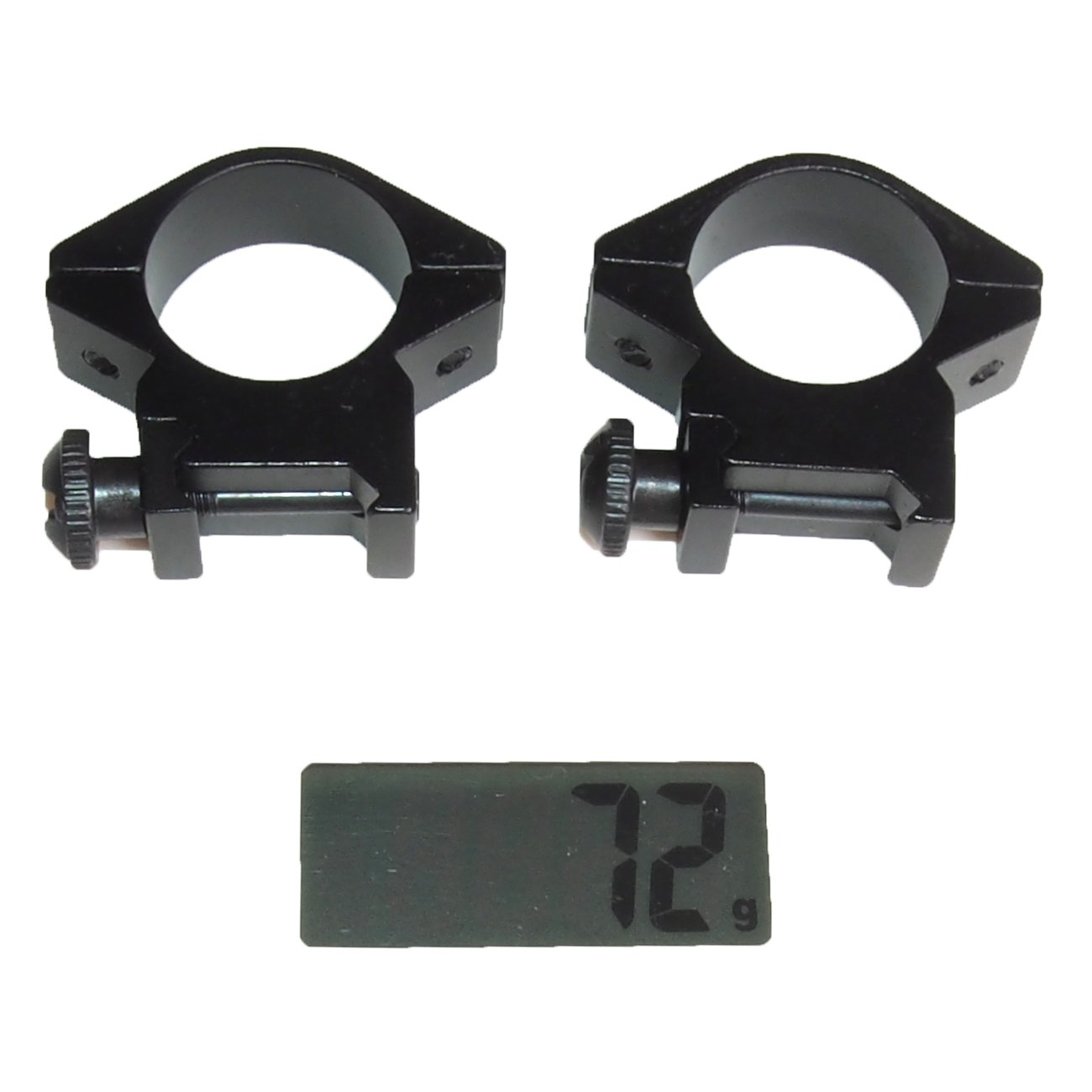 ブラック アルミ マウントリング CKガンクラフト マウントベース アルミ 削り出し 30mm 25.4mm